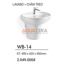LAVABO TREO TƯỜNG - WB-14