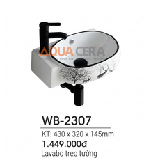 LAVABO TREO TƯỜNG - WB-2307