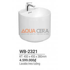 LAVABO TREO TƯỜNG - WB-2321