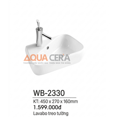 LAVABO TREO TƯỜNG - WB-2330
