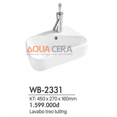 LAVABO TREO TƯỜNG - WB-2331