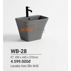 LAVABO TREO TƯỜNG - WB-28