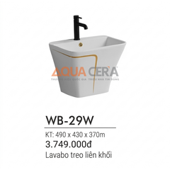 LAVABO TREO TƯỜNG - WB-29W