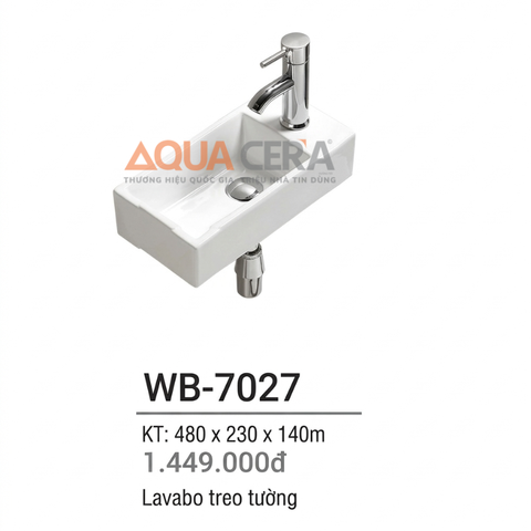 LAVABO TREO TƯỜNG - WB-7027