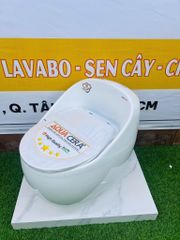 BỒN CẦU TRỨNG MÀU TRẮNG - T09