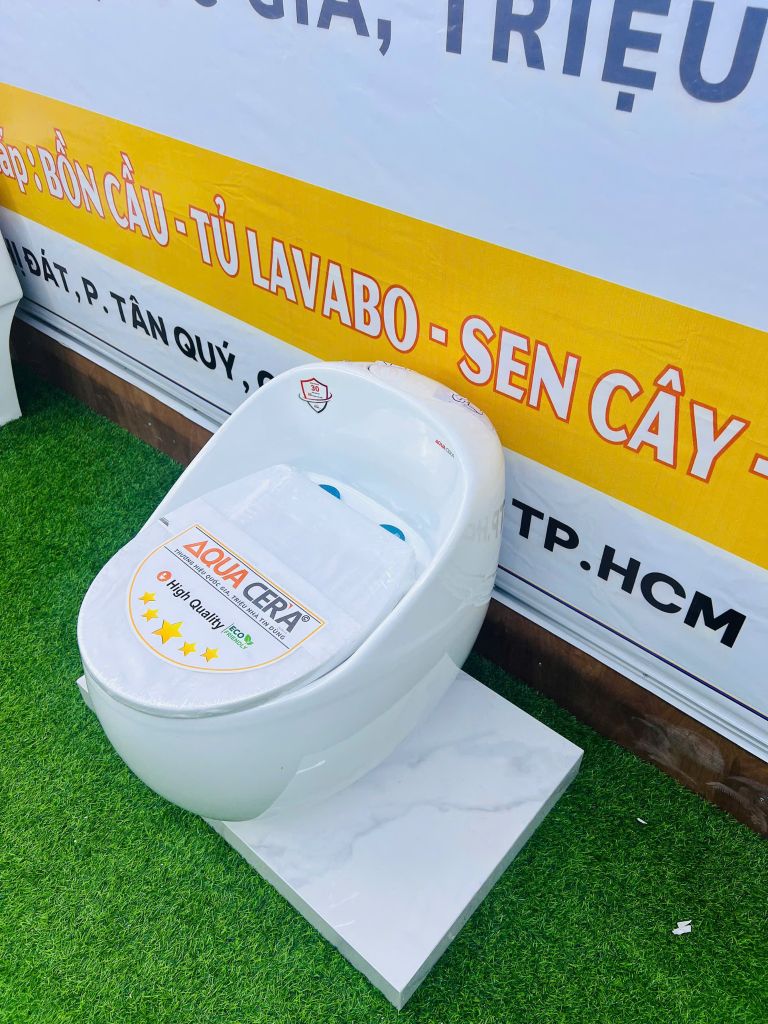 BỒN CẦU TRỨNG MÀU TRẮNG - T09