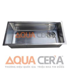CHẬU RỬA CHÉN INOX 304 ĐÚC - 1 HỘC ÂM ĐÁ 78x41
