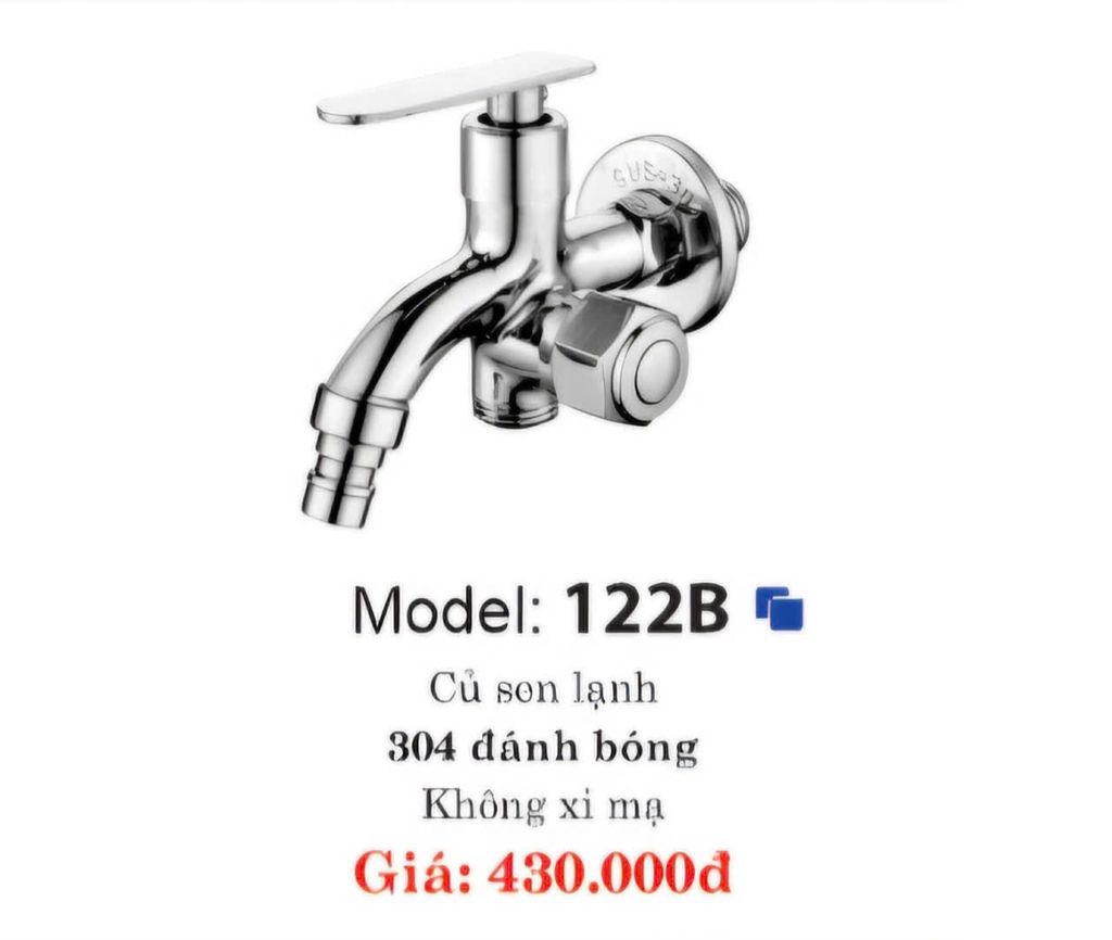 122BS - BỘ CỦ SEN LẠNH + TAY SEN