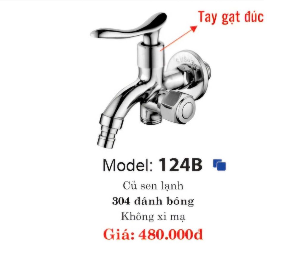 124BS - BỘ CỦ SEN LẠNH + TAY SEN