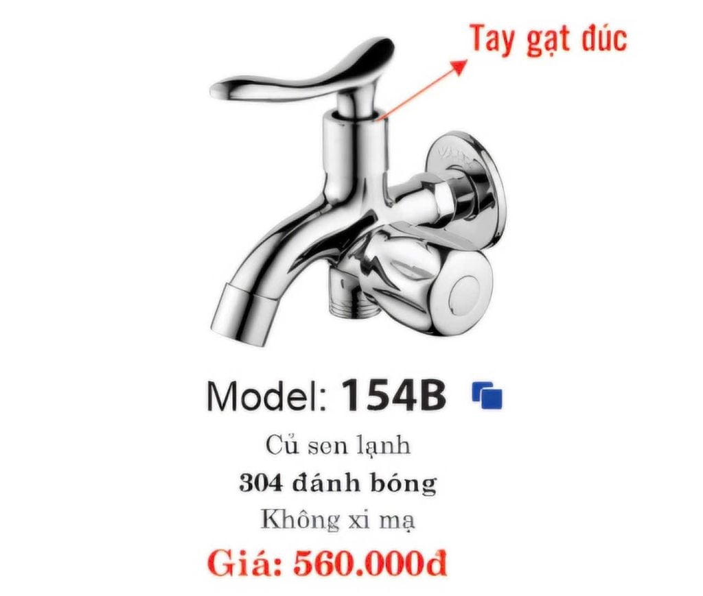 154BS - BỘ CỦ SEN LẠNH + TAY SEN