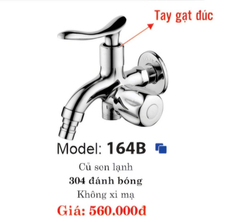164BS - BỘ CỦ SEN LẠNH + TAY SEN