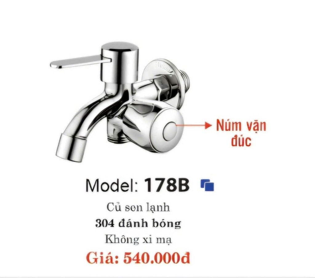 178BS - BỘ CỦ SEN LẠNH + TAY SEN