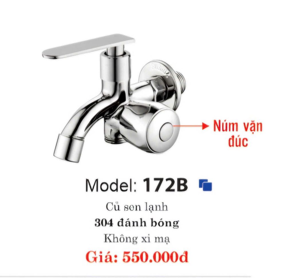 172BS - BỘ CỦ SEN LẠNH + TAY SEN
