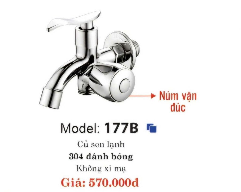 177BS - BỘ CỦ SEN LẠNH + TAY SEN