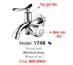 174BS - BỘ CỦ SEN LẠNH + TAY SEN