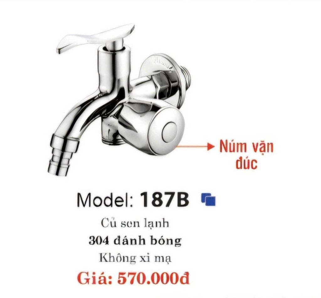 187BS - BỘ CỦ SEN LẠNH + TAY SEN