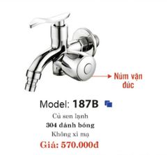 187BS - BỘ CỦ SEN LẠNH + TAY SEN