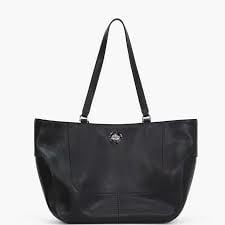  TÚI MARC JACOBS SIGNET TURNLOCK TOTE ' BLACK ' 