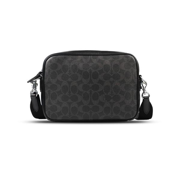  Túi Coach Charter Flap Crossbody 24 In Signature Canvas Màu Đen 