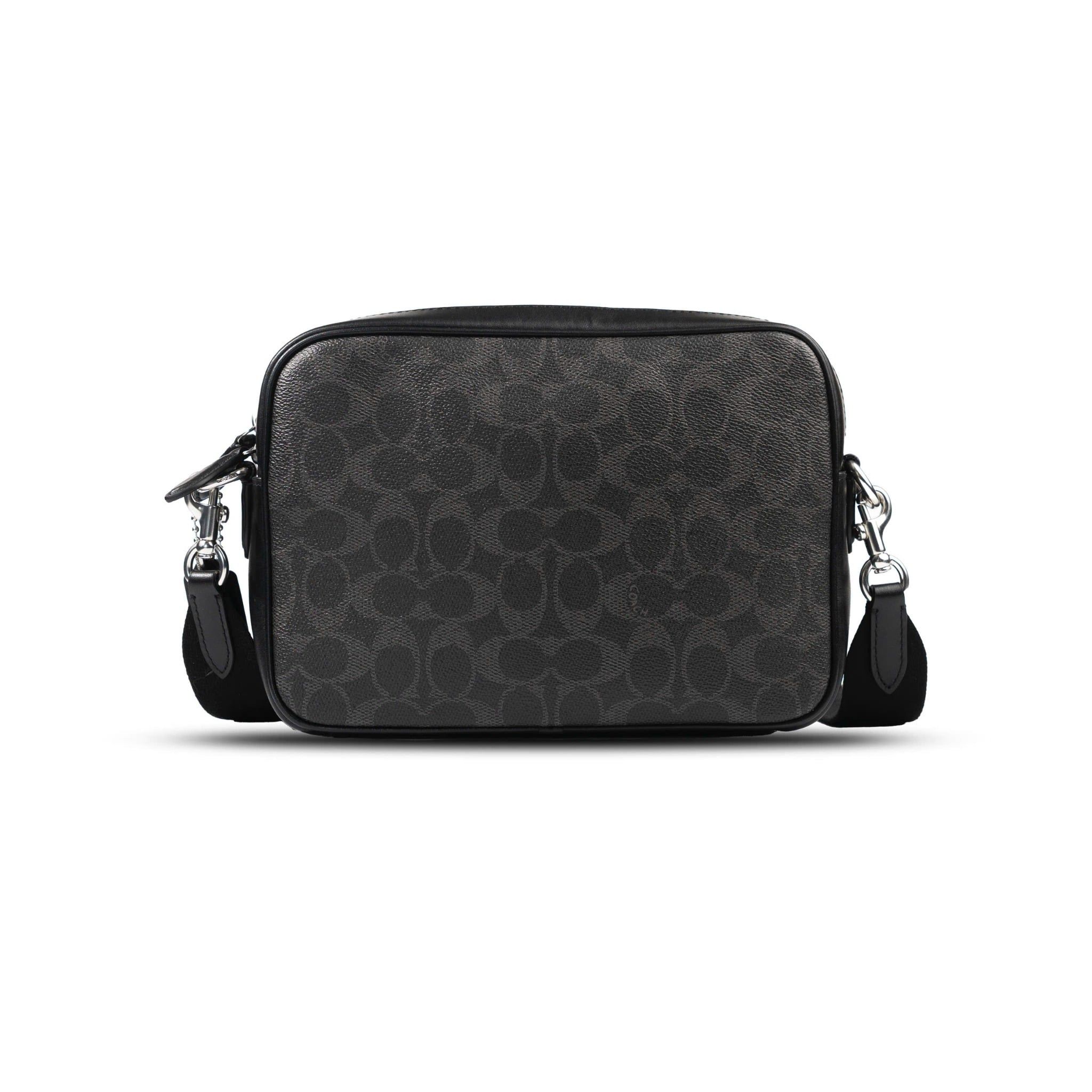  Túi Coach Charter Flap Crossbody 24 In Signature Canvas Màu Đen 