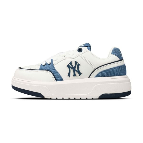  Giày MLB Chunky Liner Denim Pocket Màu Trắng Xanh 
