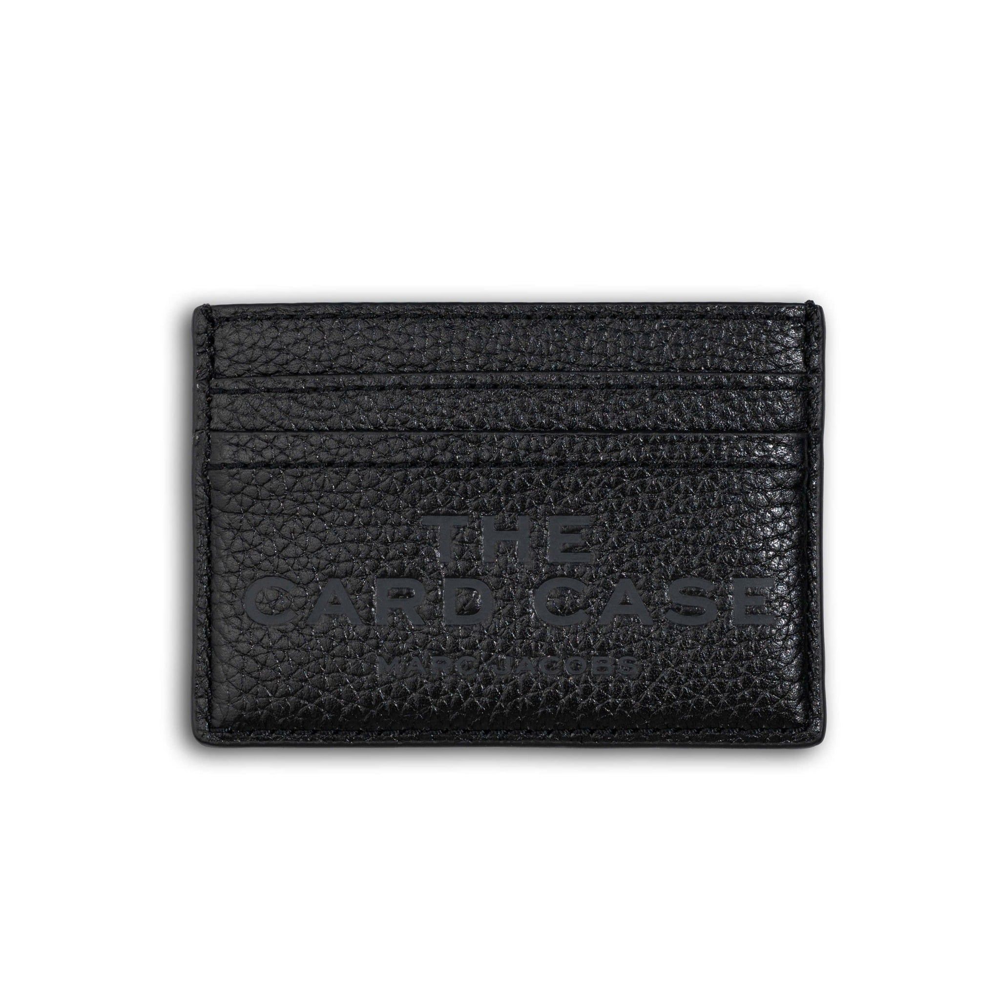  VÍ ĐỰNG THẺ MARC JACOBS THE LEATHER CARD CASE HOLDER BLACK 