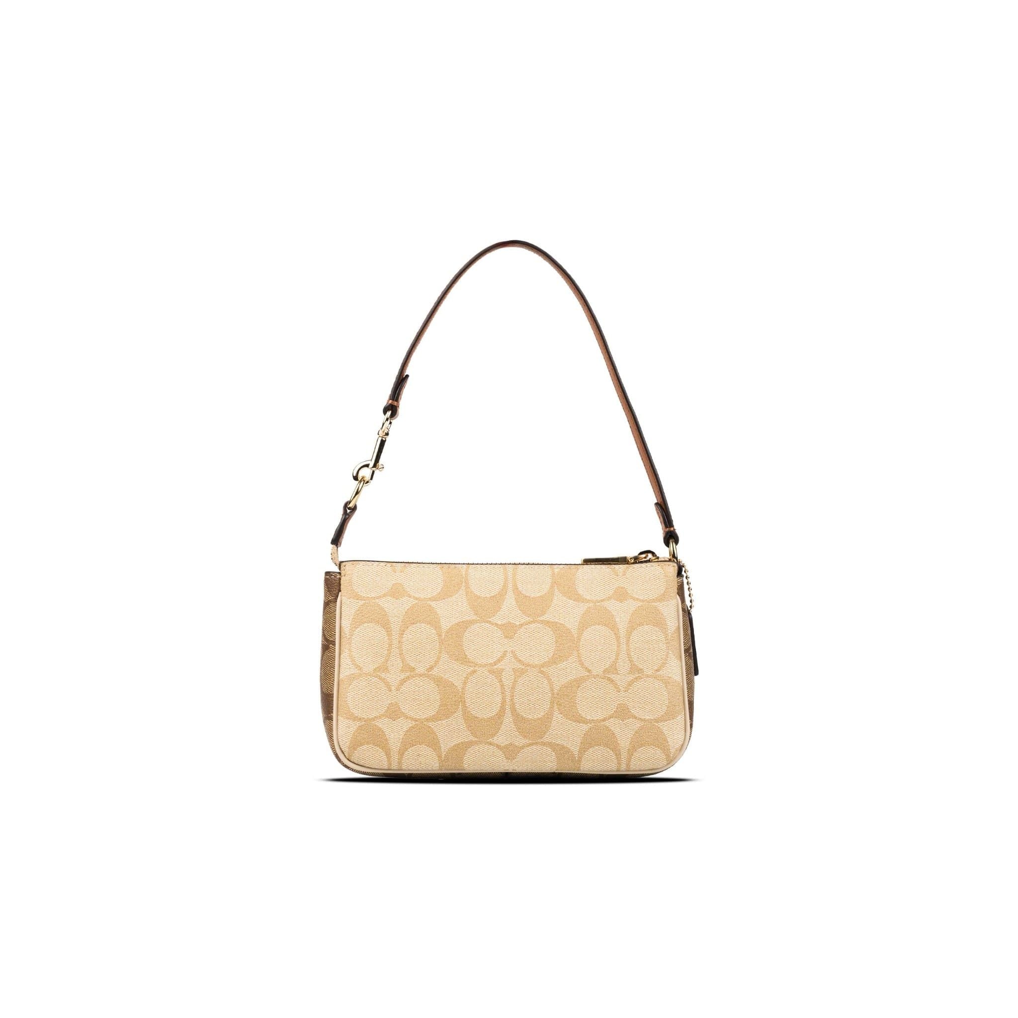  Túi Coach Nolita 19 In ColorBlock Signature Canvas Màu Nâu Nhạt ''CS444'' 