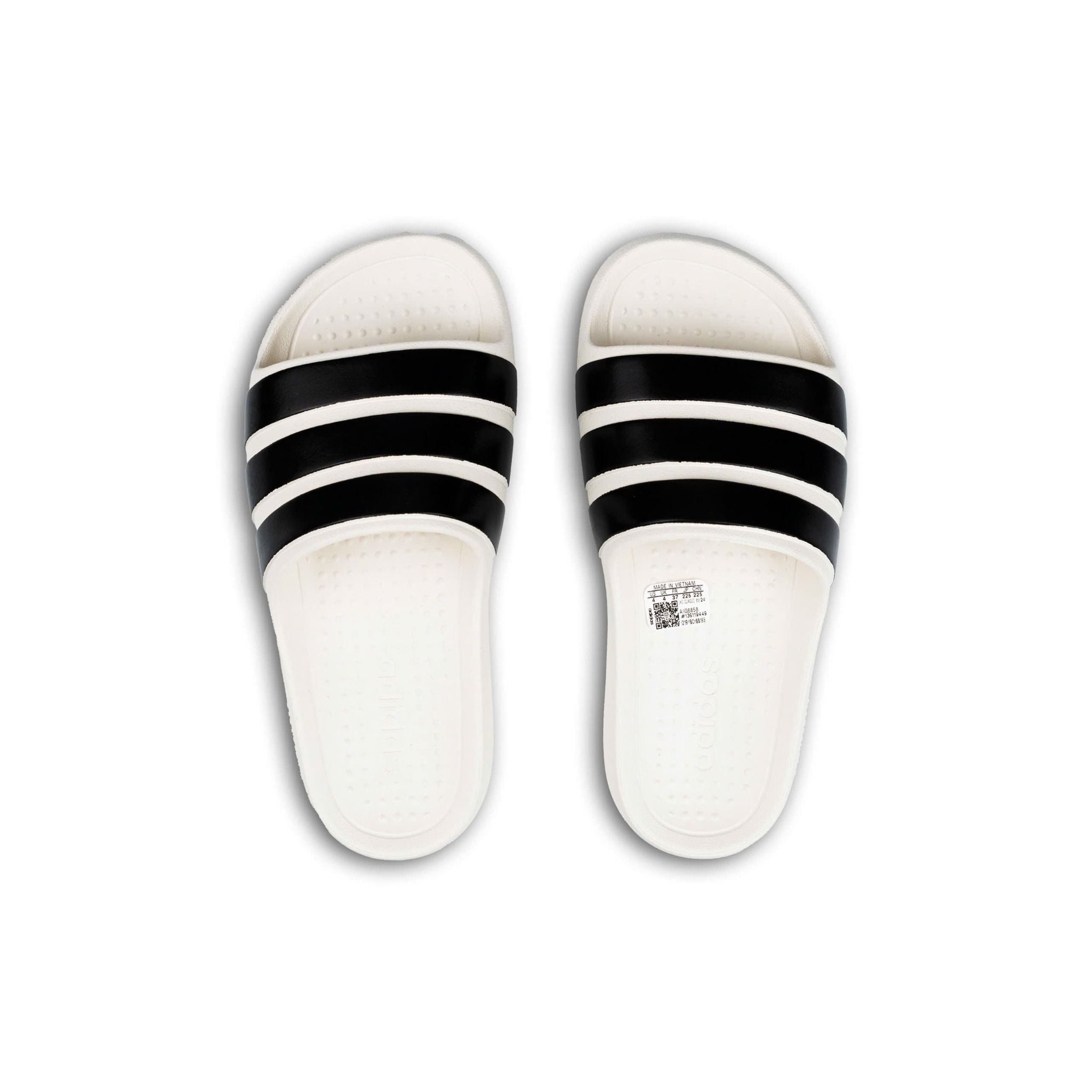  DÉP ADIDAS ADILETTE FLOW SLIDES ' OFF WHITE / BLACK ' IG6858 