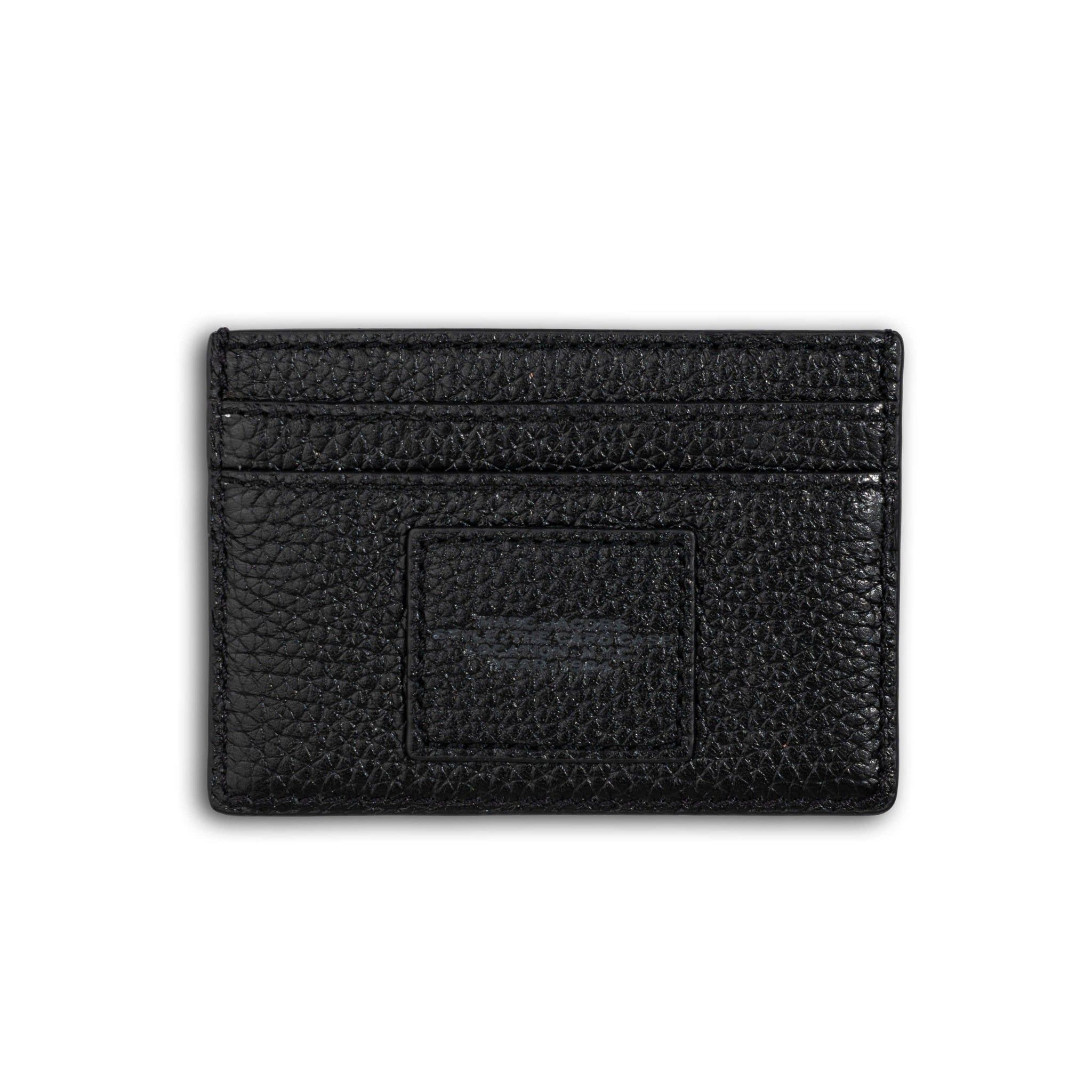  VÍ ĐỰNG THẺ MARC JACOBS THE LEATHER CARD CASE HOLDER BLACK 