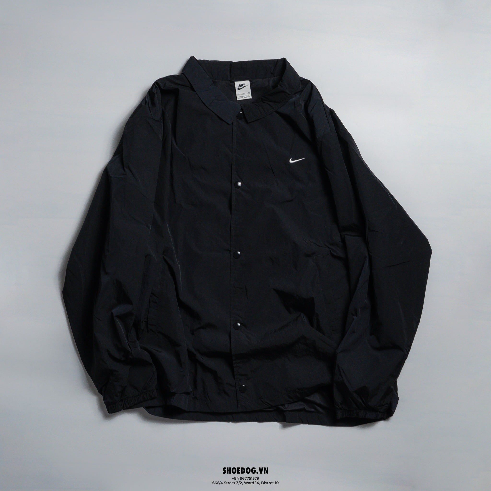  ÁO KHOÁC NIKE SPORTSWEAR COACHES JACKET BLACK ''DQ5005-010'' 