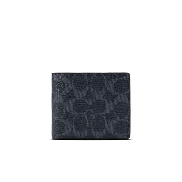  Ví Coach 3 In 1 Signature Canvas ColorBlock Màu Xanh 