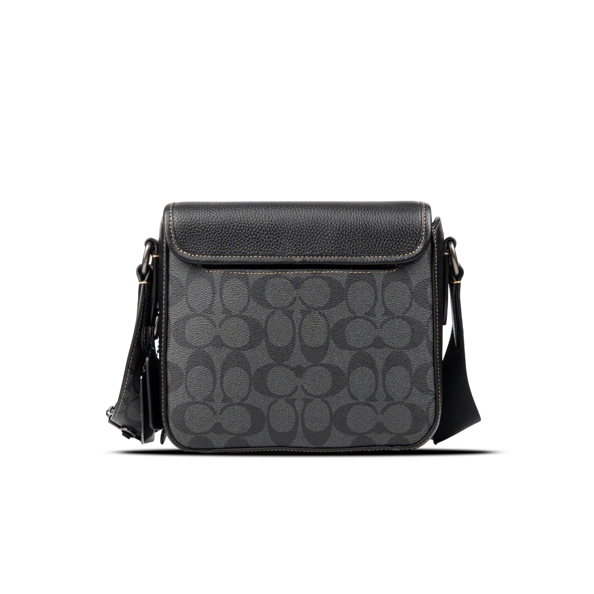  TÚI COACH SULLIVAN FLAP CROSSBODY IN SIGNATURE CANVAS MÀU NÂU ĐEN 