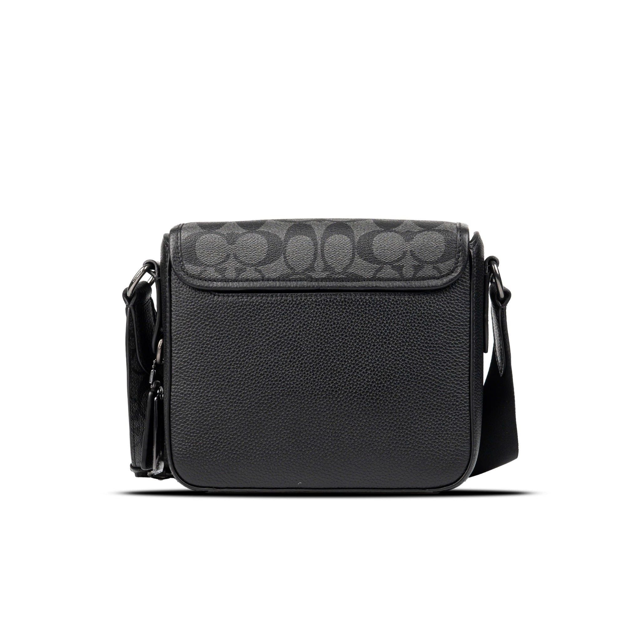  TÚI COACH SULLIVAN FLAP CROSSBODY ' BLACK LOGO ' CZ396 