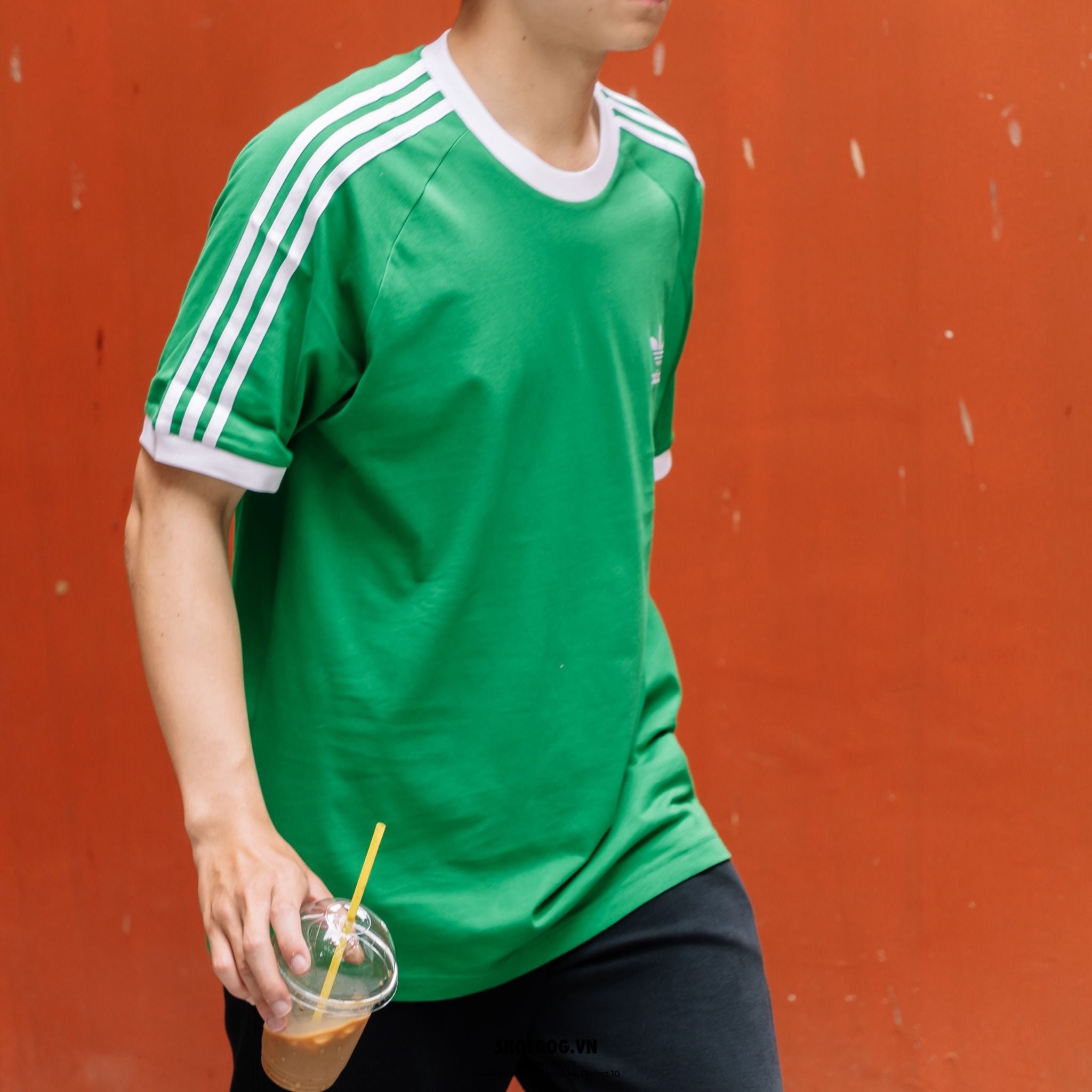 ÁO ADICOLOR CLASSICS 3-STRIPES TEE XANH LÁ '' 