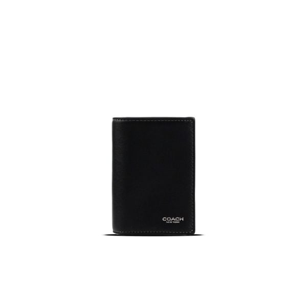  CARD HOLDER COACH SLIM BILL BIFOLD ' BLACK ' CZ511 