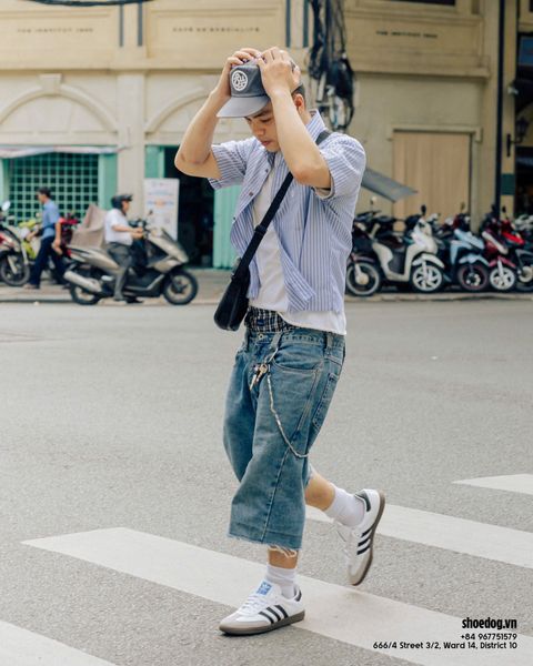  GIÀY ADIDAS SAMBA OG WHITE BLACK 