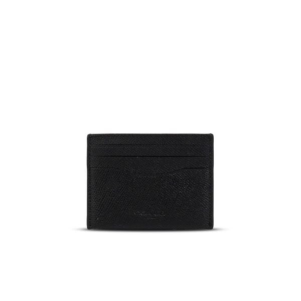  Ví Đựng Thẻ Card Holder Coach Flat Màu Đen 