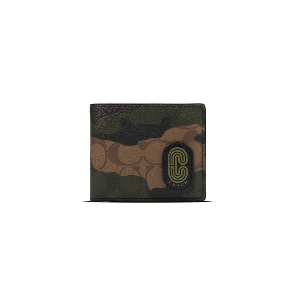  Ví Nam 3 In 1 In Signature Canvas With Camo Print And Coach Patch Màu Camo 