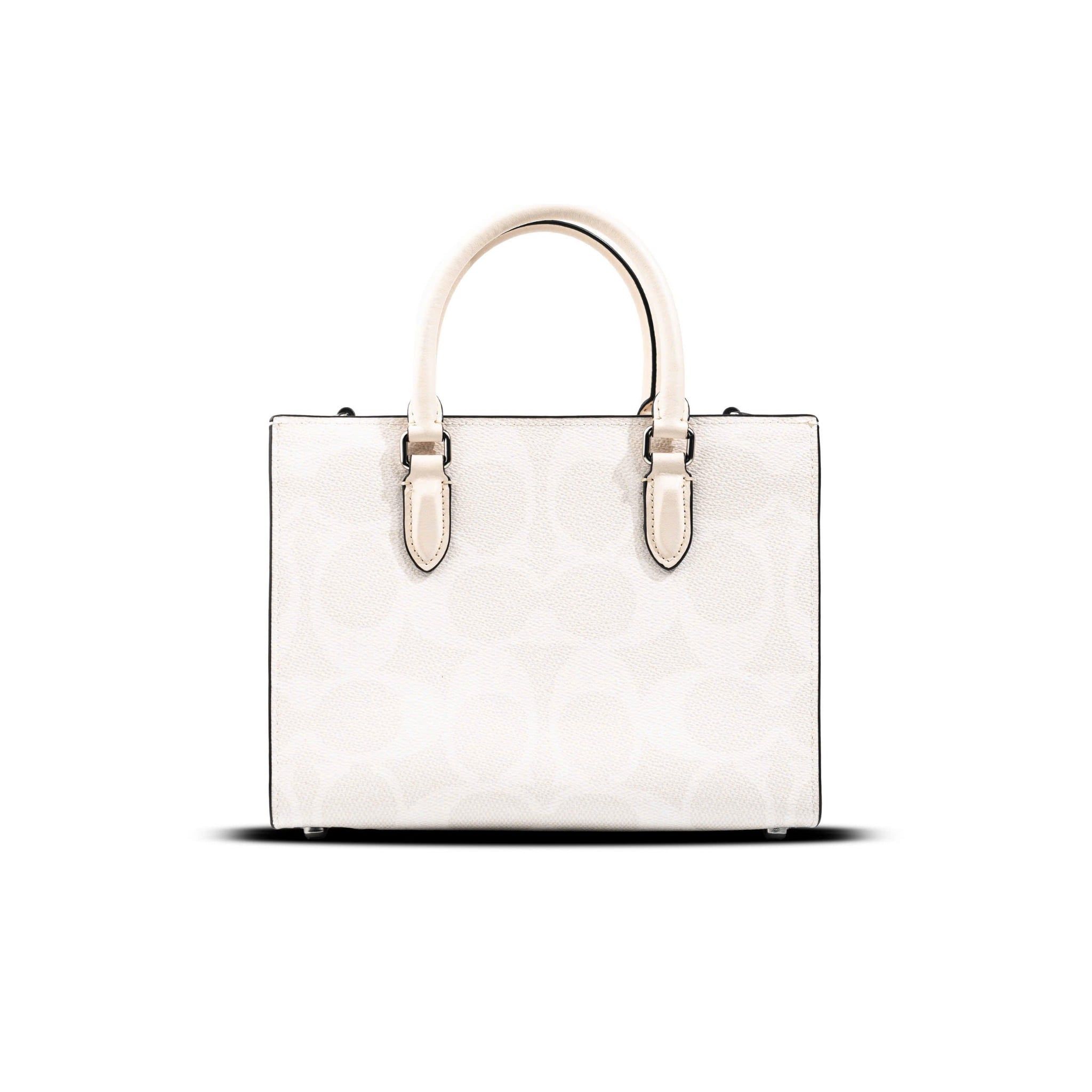  Túi Coach Maggie Small Tote Bag In Signature Canvas Màu Trắng Mono 