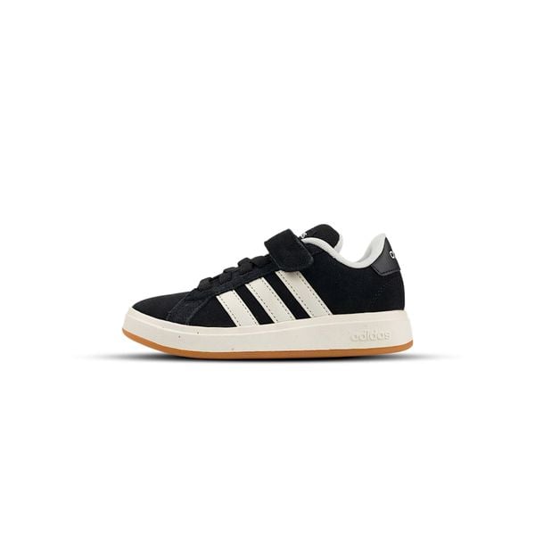  GIÀY ADIDAS GRAND COURT KID ' BLACK WHITE GUM ' 