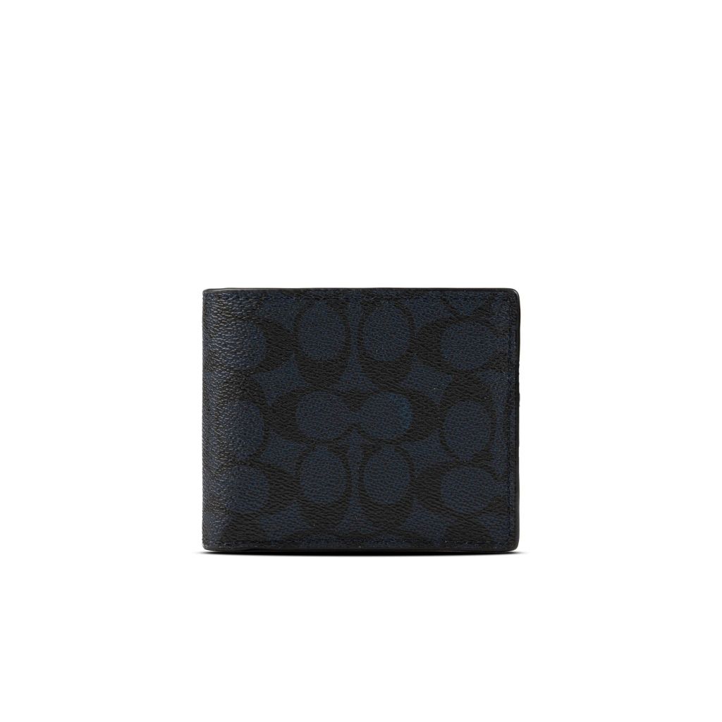  Ví Coach 3 in 1 Wallet in Signature Canvas Dark Navy 
