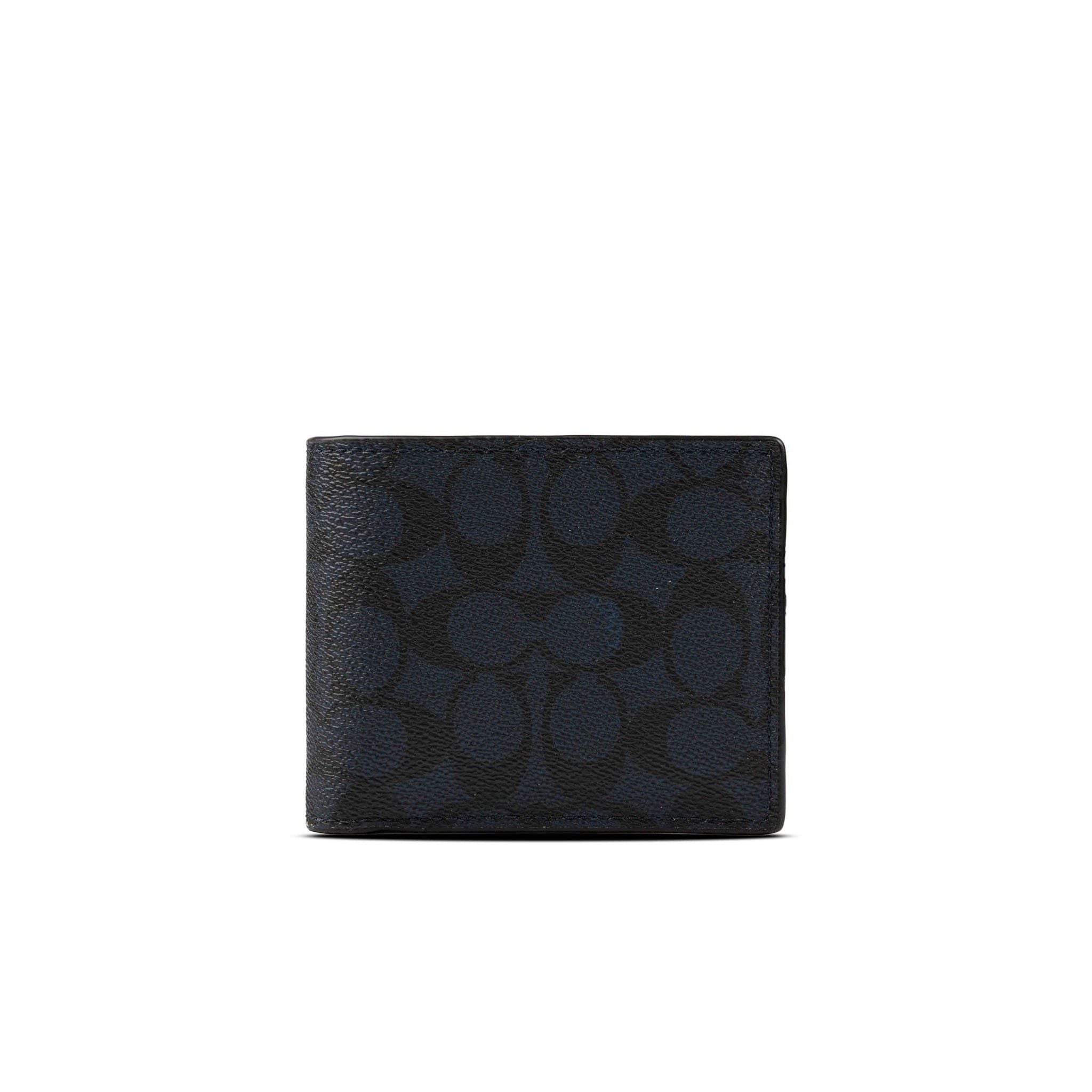  Ví Coach 3 in 1 Wallet in Signature Canvas Dark Navy 