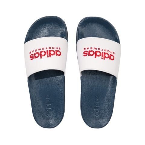  DÉP ADIDAS ADILETTE SHOWER SLIDES ' WHITE SCARLET BLUE ' II0017 