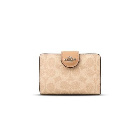  VÍ COACH MEDIUM CORNER ZIP ' NUDE ' CW786 
