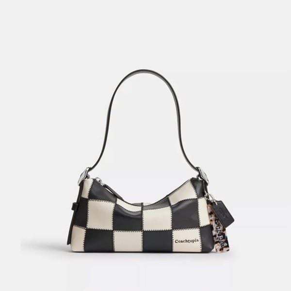  TÚI COACHTOPIA ALTER EGO SMALL SLOUCHY SHOULDER ' BLACK WHITE ' CFI73 