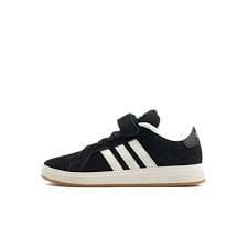  GIÀY ADIDAS GRAND COURT KID ' BLACK WHITE GUM ' 