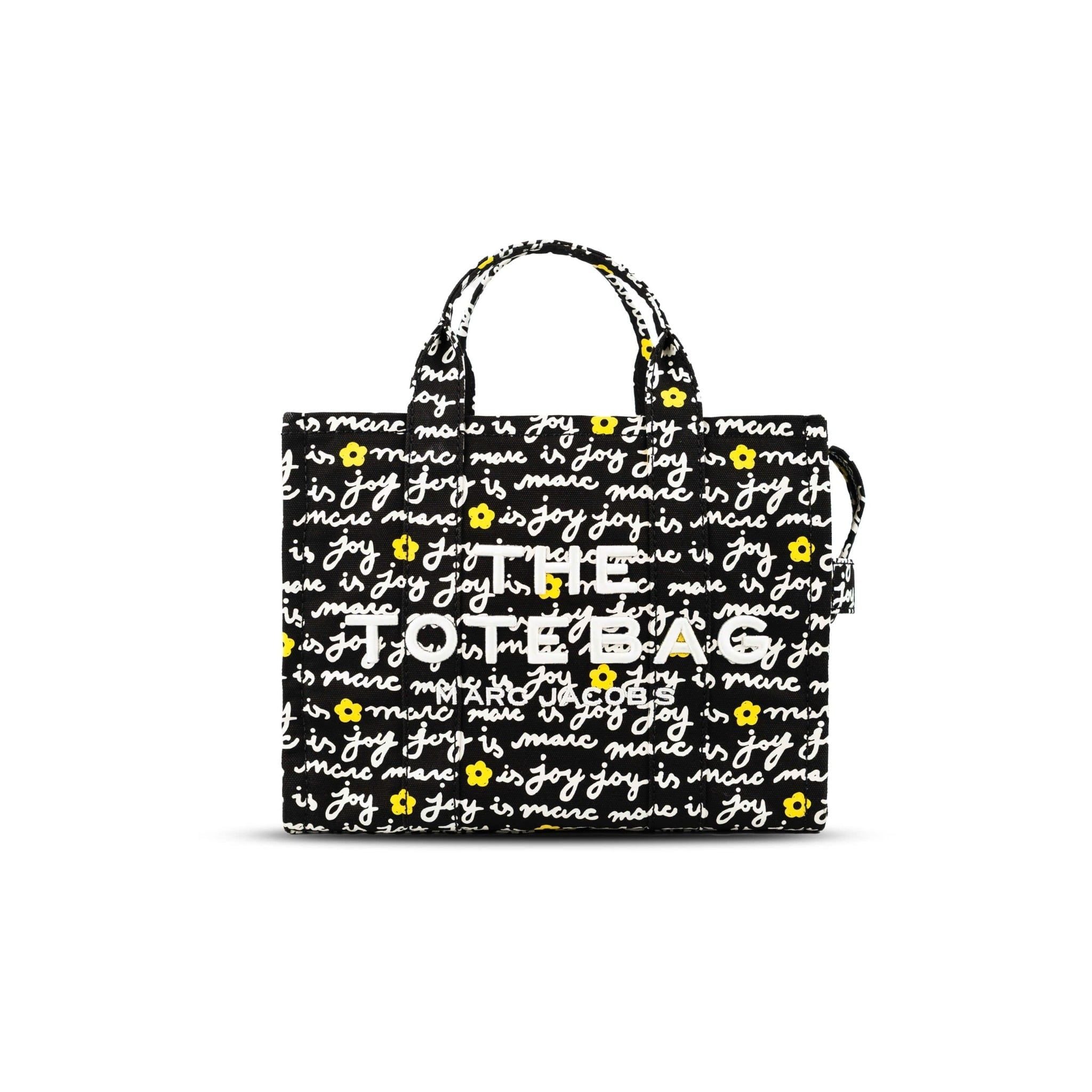  TÚI MARC JACOBS MEDIUM MARC IS JOY CANVAS TOTE ' FLOWER BLACK ' 