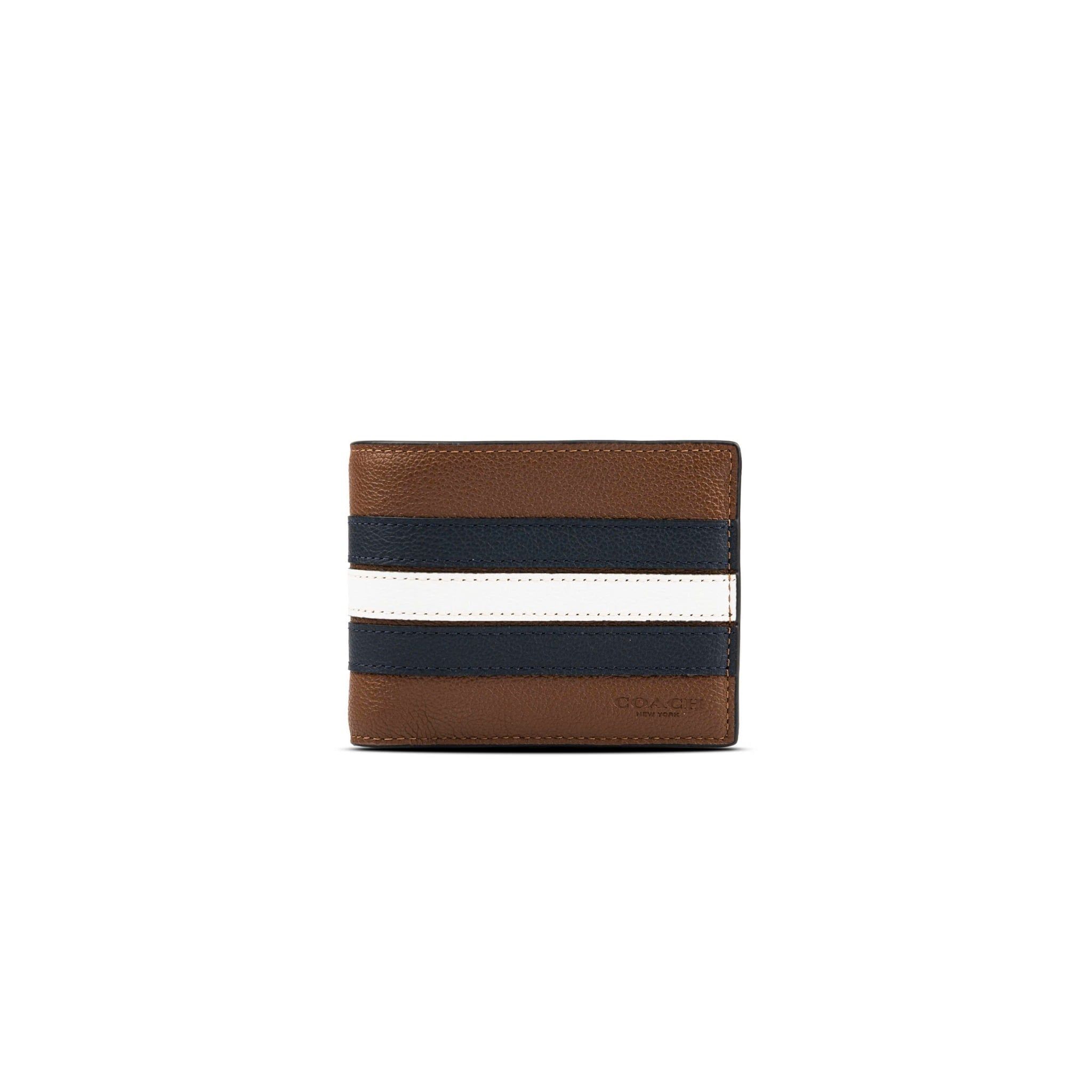  Ví Coach 3 In 1 Wallet With Varsity Stripe Màu Nâu 