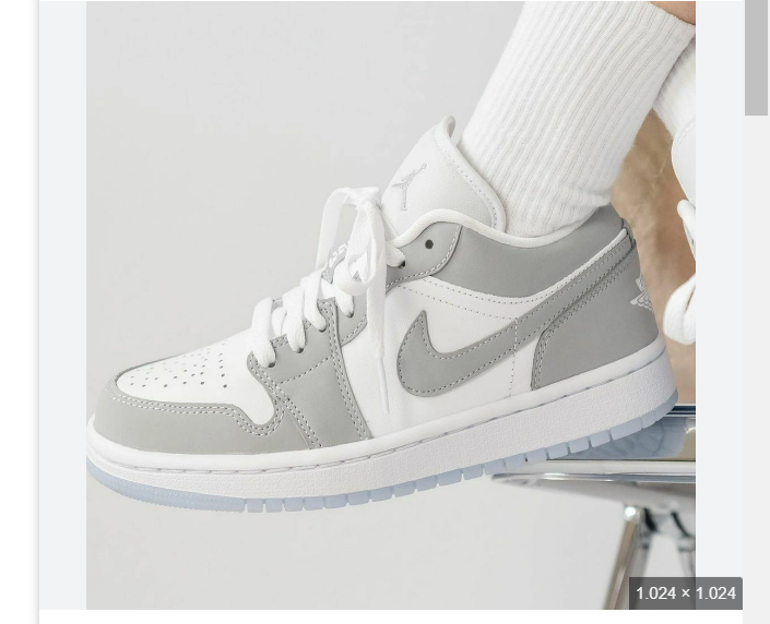  GIÀY NIKE AIR JORDAN 1 LOW ' WHITE WOLF GREY ' DC0774 - 105 