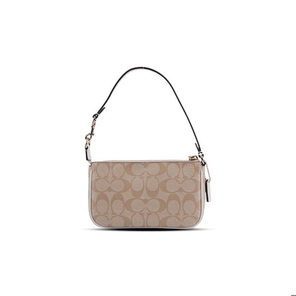  TÚI COACH NOLITA 19 IN SIGNATURE CANVAS ' CREAM / LIGHT KHAKI ' CS442 